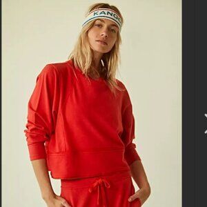 Free People Movement Slouchy Where the Wind Blows Sweatshirt XS Raglan Sleeves